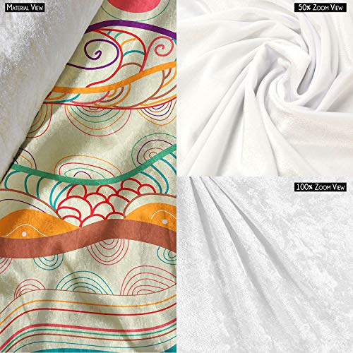 Image of ArtzFolio Waves Drawing | Reusable Sack Bag | Bag for Gym, Storage, Vegetable & Travel