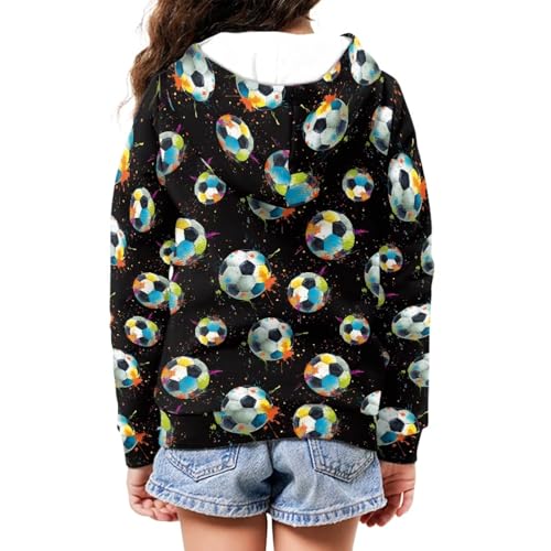 Image of Coloranimal Unisex Girls Boys Long Sleeve Casual Hoodies & Sweatshirts Tops Kids Zip Up Jacket Coat Age 6-16 Year