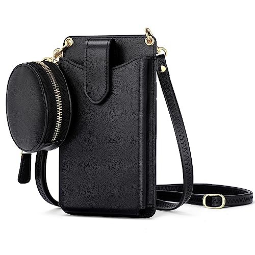 Image of Peacocktion Small Crossbody Cell Phone Purse for Women, Lightweight Mini Small Crossbody Bags for Women with Card Slots