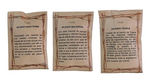 DoraZen Auténtico Incienso Semana Santa Gran Poder, Macarena y Esperanza de Triana – elaborado con una Mezcla de resinas puras (150 Mix). | Ya disponible en tu tienda friki favorita! En mundofriki.es! DoraZen Auténtico Incienso Semana Santa Gran Poder, Macarena y Esperanza de Triana – elaborado con una Mezcla de resinas puras (150 Mix). | Ya disponible en tu tienda friki favorita! En mundofriki.es!