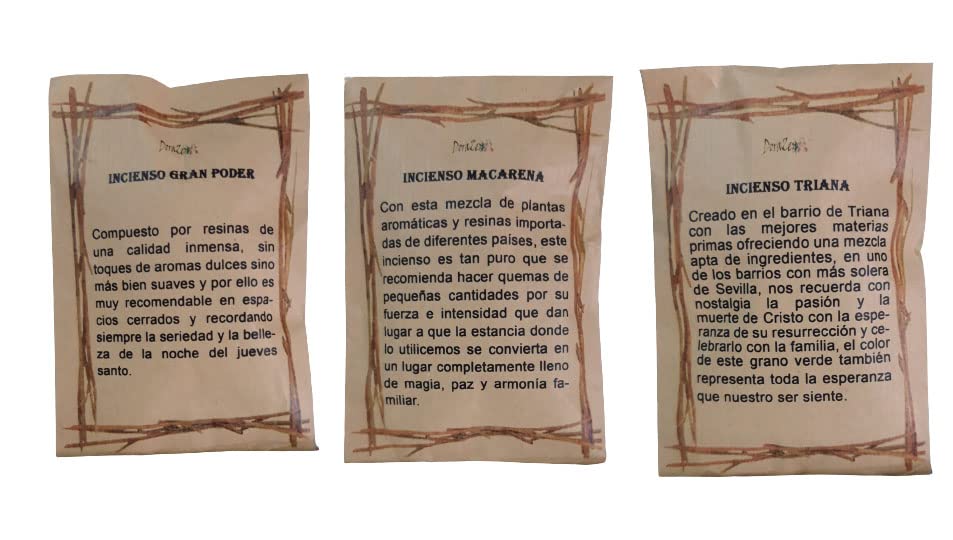 DoraZen Auténtico Incienso Semana Santa Gran Poder, Macarena y