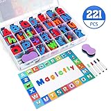 【Lernen während des Spielens】 Magicfly Lernsspielzeug hilft den Kindern, Sätze zu bilden, Zahlen zu zählen, Mathematik zu üben und das Alphabet zu lernen. Während des Spielspaßes ist es natürlich und allmählich, die Kreativität, Vorstellungskraft und Fähigkeiten der Kinder zu fördern.