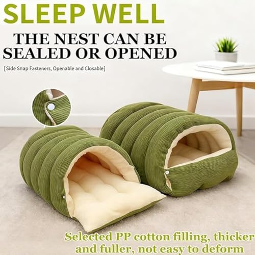 Panier pour chat de couchage moelleux lavable avec base antidérapante - 4