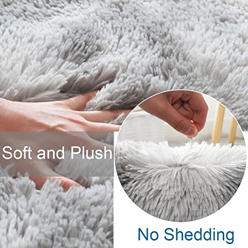 Plush Bathroom Rug Sets, 3Pcs Non Slip Bath Mat, Contour Mat And Toilet Lid Cover, Bathroom Mats Washable Shower Mats Bath Rug Mat For Tub Shower And Bathroom (Red-Pink Gradient) #TOP2