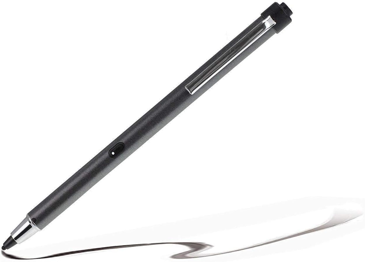 Grey Rechargeable Fine Point Digital Stylus - Compatible with MasTrack 8 inch 4G LTE Android Tablet