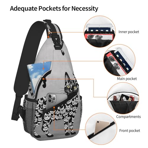 Bolso Sling para mujer y hombre mochila deportiva de viaje miniatura 5
