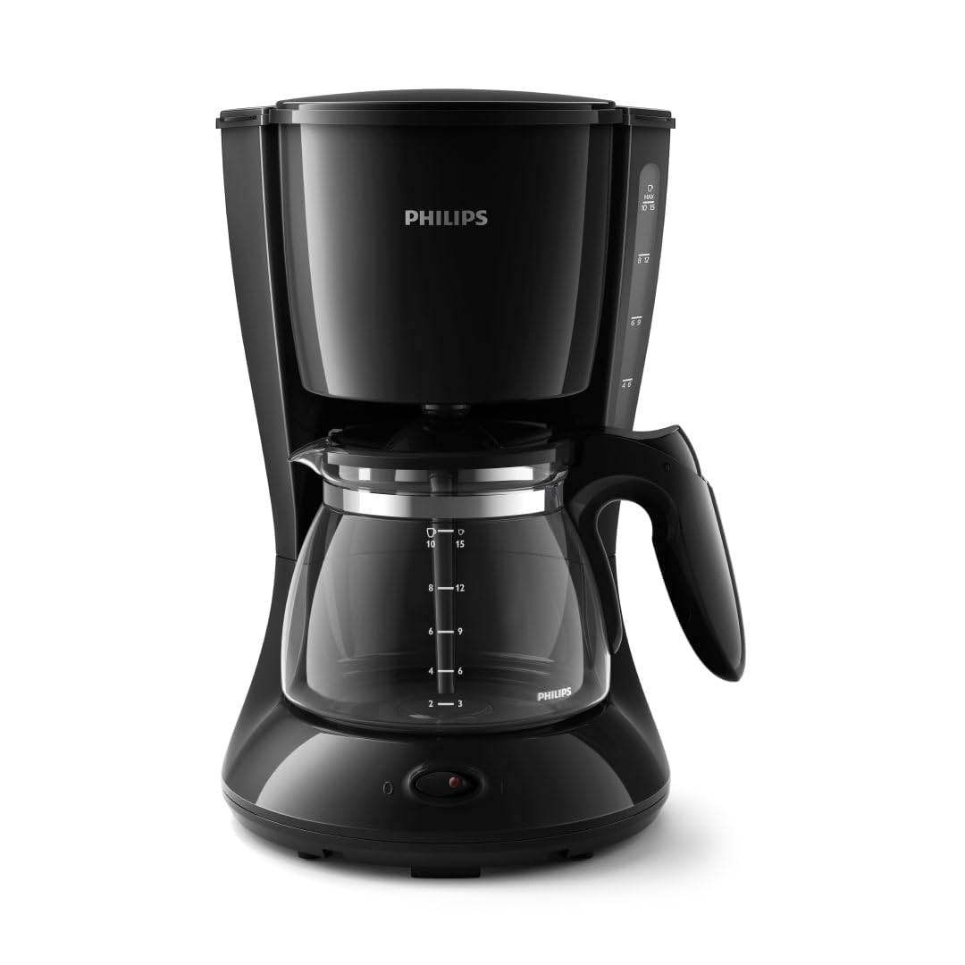 Philips Daily Collection Kaffeemaschine – Aroma-Twister für optimalen Geschmack, 1,2L Fassungsvermögen, Tropf-Stopp, automatische Abschaltung, spülmaschinenfeste Teile (HD7461/20)
