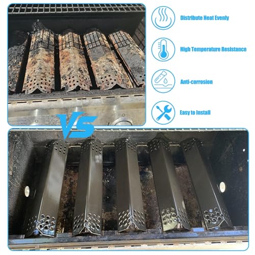Replacement Part Kit for Nexgrill Deluxe 6 Burner 720-0896B 720-0898 720-0896E 720-0896X 720-0896C 730-0898 720-0898A Heat Plates Grill Burners Flame Tamers and 3 Pack Cooking Grates for Nexgrill by LS'BABQ - Image 7