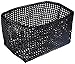 Möve Tube Rechteckiger Korb 16,5 x 28 x 18 cm aus formbarem Kunststoff, Black