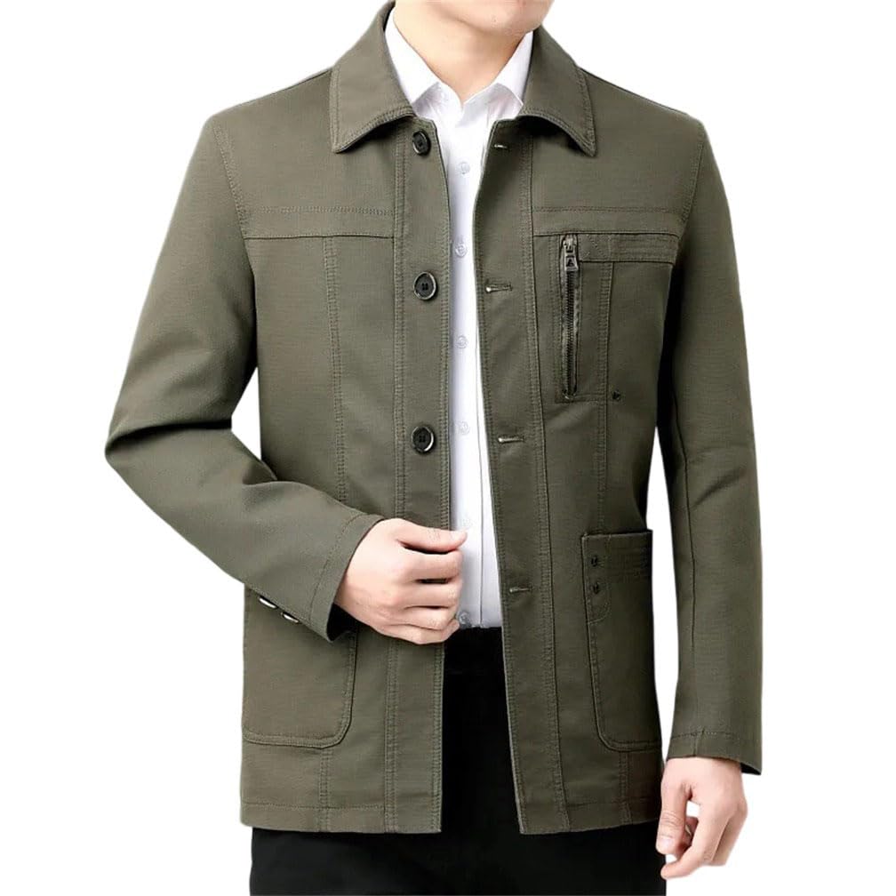 Veste homme business casual à col rabattu unie pour l'automne