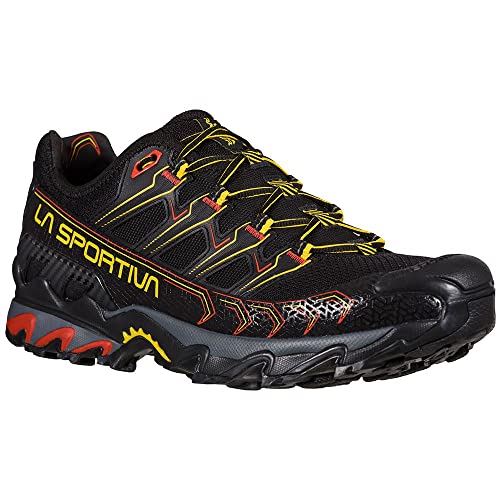 LA SPORTIVA Ultra Raptor II Wide, Zapatillas de Mountain Running Hombre, Black/Yellow, 44 EU