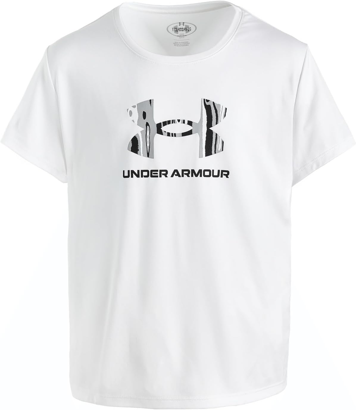 Under Armour Girls' Tech Print Fill Graphic Short Sleeve Crew