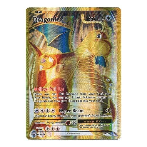 POKÉMON XY EVOLUTIONS 106/108 DRAGONITE EX (arte completo)