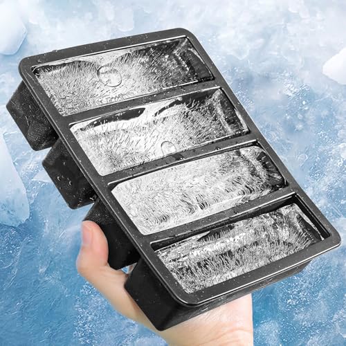 Molde rectangular para cubitos de hielo de silicón miniatura 1