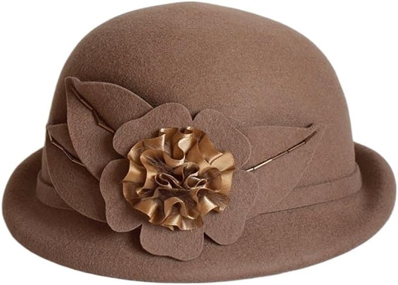 Autumn and Winter Hats, Flower Berets, Women's Vintage Top, Versatile Painter