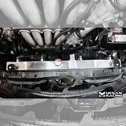 Megan MR-RT-ATSX04 Aluminum Silver Direct Bolt-On Front Radiator (AT/MT) - Image 3