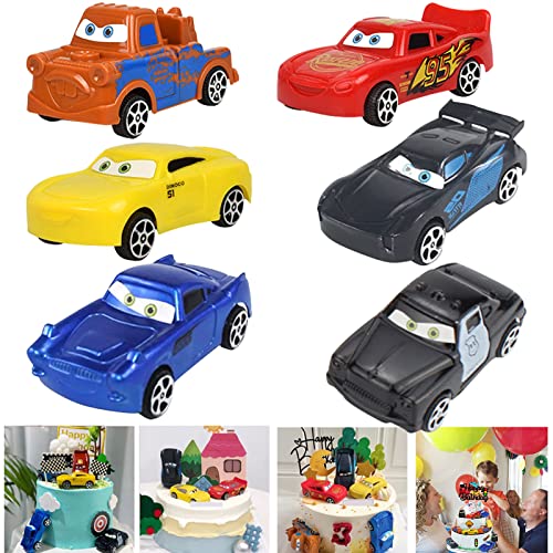 Naotona Juego de 6 juguetes de coche de juguete, mini coche de juguete, mini carreras, mini coche, regalo de cumpleaños, niños y niñas, juguetes para niños a partir de 3 años Cover