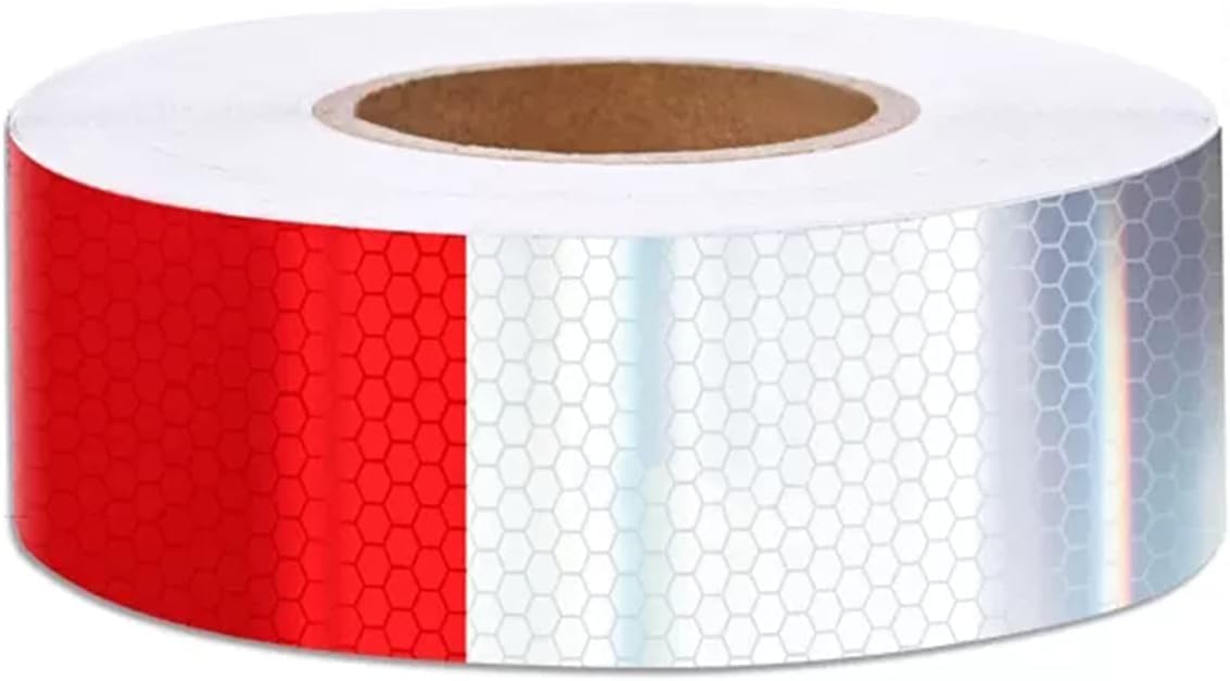 DAIGLE Nastro Riflettente, Nastro di avvertenza di Sicurezza Nastro Riflettente Nastro Adesivo Riflettente Impermeabile ad Alta intensità Autoadesivo, 5 cm x 45 m (Color : 5cm X 45m)