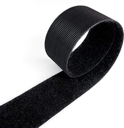 Velcro® Marca Velcro® con fissaggio Hook and Loop ONE-WRAP® su entrambi i lati, nero, larghezza 50 mm - 1 m | Invii multipli come lunghezza continua
