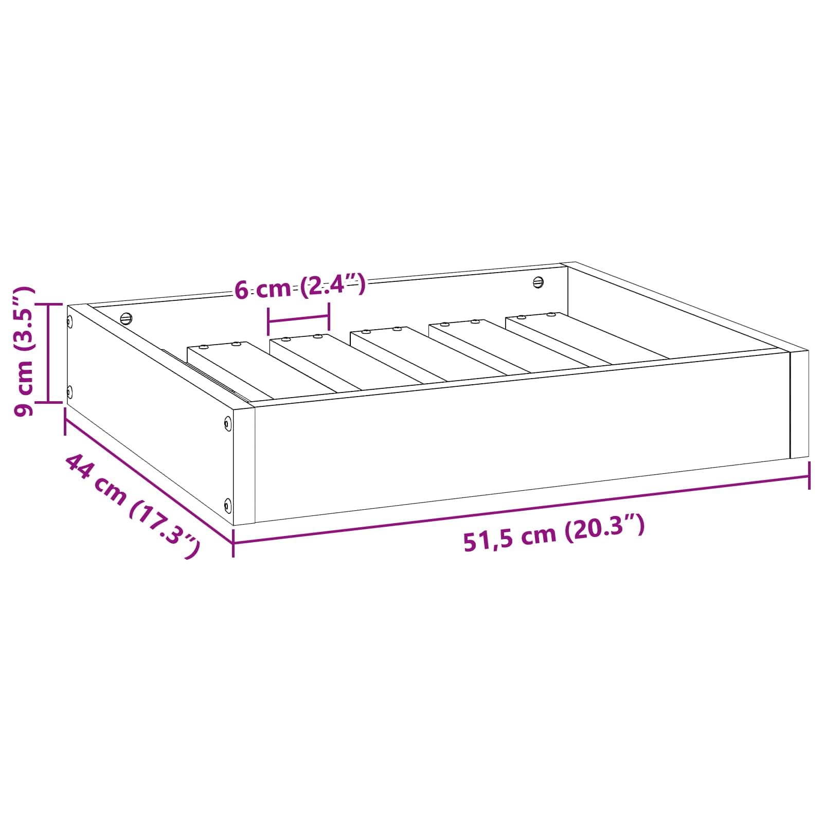 Cuccia per cani in legno massello di pino marrone cerato, 51,5 x 44 x 9 cm, per interni, comodo posto per dormire per animali domestici, con design robusto e accogliente nido per cuccioli