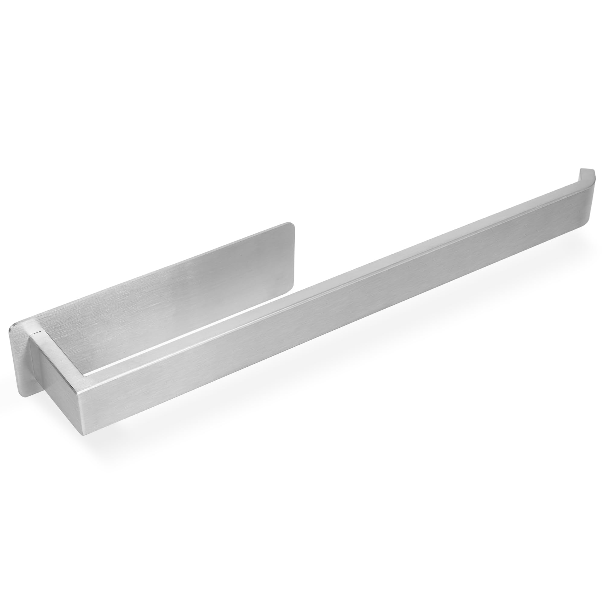 Ecence Brushed Towel Rail No Drill Gebürstet 38Cm - Modern Self-Adhesive Towel Holder For Bathroom, Kitchen & Guest Toilet, Stainless Steel 304 Rustproof