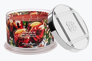 Santa's Sangria 4 Wick 18 Oz Candle Notes of Citrus Punch, Cinnamon, Vanilla Bean, Tonka