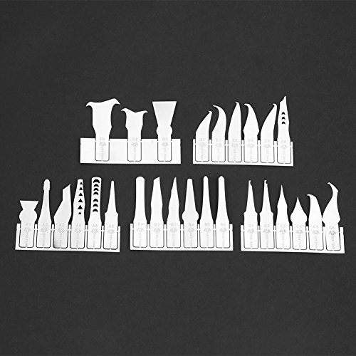 BGA Chip Repair Blade Set, IC Chip Repair Thin Blade Tool CPU Remover Circuit Board Motherboard Repair Knife with 27 Blades and 1 Handle by Walfront - Image 5