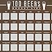 Gift Republic 100 World Beers Scratch Off Poster Beer Drinkers Bucket List Poster Wall Art for Man Cave & Bar Birthday Father's Day Christmas Gift