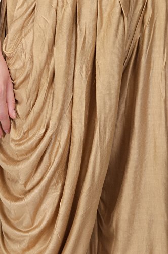 Legis Viscose Relaxed Yoga Fitness Active And Dance Wear Dhoti Pants For Women One Size - Beige #TOP4