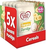 Cow & Gate Banana Porridge Baby Food Cereal, 4-6+ Months, 125g (Pack of 5)