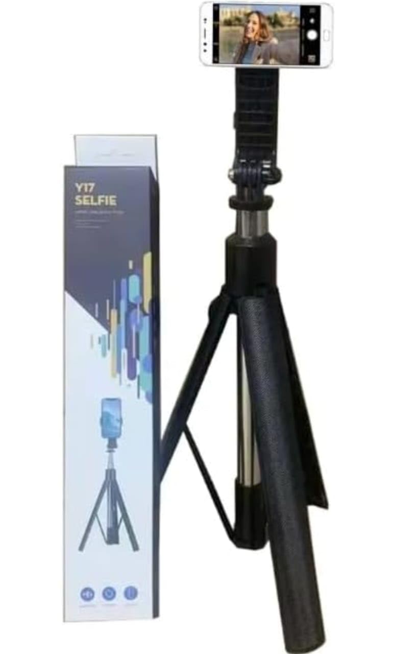 Y17 Selfie Stick with Tripod, Bluetooth Selfie Stick Tripod, 170CM/ 67inch Extra Long Selfie StickTripod Remote Control(Black Remote,Without led Light)-image-31