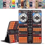 ERWYTYIOI for iPad Mini 7 (A17 Pro) 2024/iPad Mini 6 2021 Case, Slim PU Leather Folio Smart Cover with Stand & Auto Wake/Sleep for iPad Mini 7th/6th Generation 8.3 Inch, DJ Mixer Deck Controller