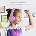iClever Kids Headphones with Microphone for School -Shareport HS15 Stereo 3.5mm Jack Wired Headset with Volume Limiter 94dB, Foldable Headphones for Children/Teens/Boys/Girls/Airplane/iPad/Tablet