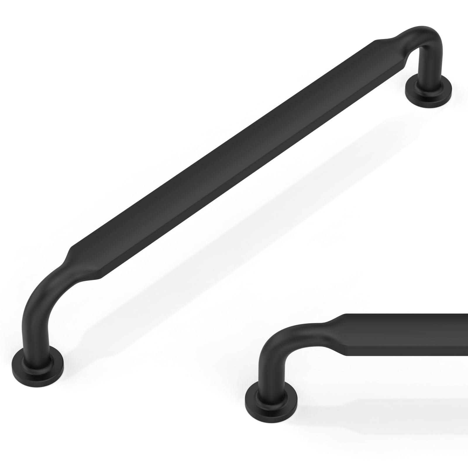Talentedeco 10 Pack Matte Black Cabinet Pulls 6.3 Inch(160mm) Kitchen Cupboard Handles Cabinet Hardware for Drawer Pulls — image 1