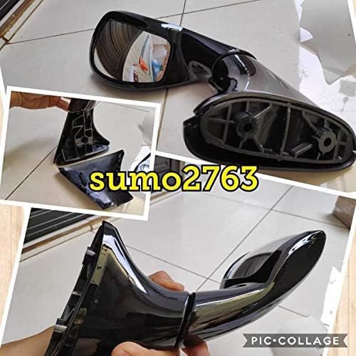 CLOUDSALE Car Bonnet Fender Side Mirror Wide Angle View Compatible With Toyota Fortuner New (Black) - Image 5 thumbnail