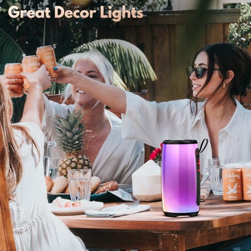 JYX Speaker with Mic System for Singing, Portable Bluetooth Speakers with Dazzling Light and 2 Wireless Microphones for Adults, Mini Karaoke Set for Home, Birthday Gifts Toys for Girls Boys Party 8 51bfwLVlIPL