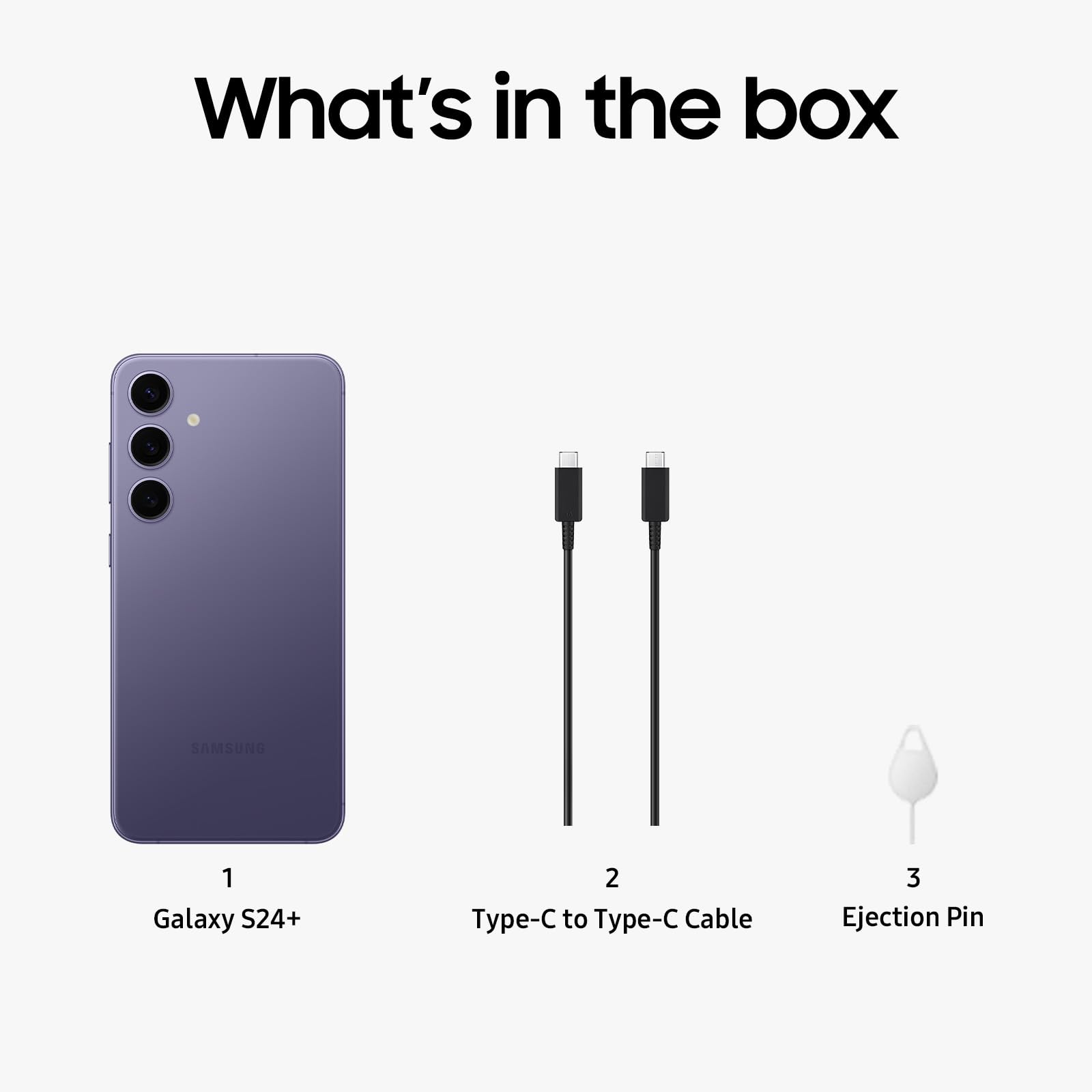 Samsung Galaxy S24+ 5G - Cobalt Violet 256GB, AI Enabled, 120 Hz