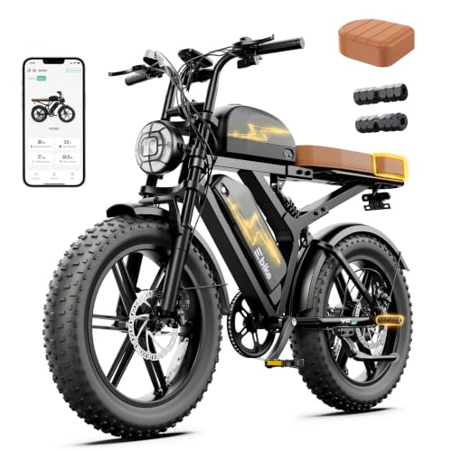 Image of SISIGAD Electric Bike for Adults, 2000W Peak Motor E Bike with 48V Removable Battery, 65-120 Miles Range Electric Bicycle, 20 * 4 inch New All-Terrain Ebike with 7 Speeds, Full Suspension