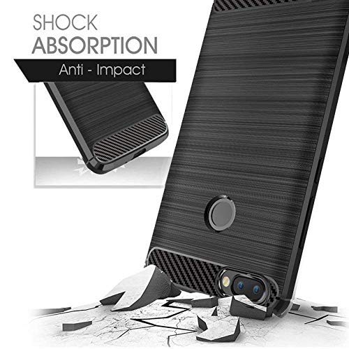 Image of Hybrid Carbon Fiber Back Case for Mi Redmi 6 (Black)