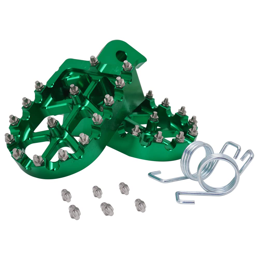 IUVWISN Universal Dirt Bike Foot Pegs - CNC Aluminum Anti-Slip Pegs For Pit Bikes