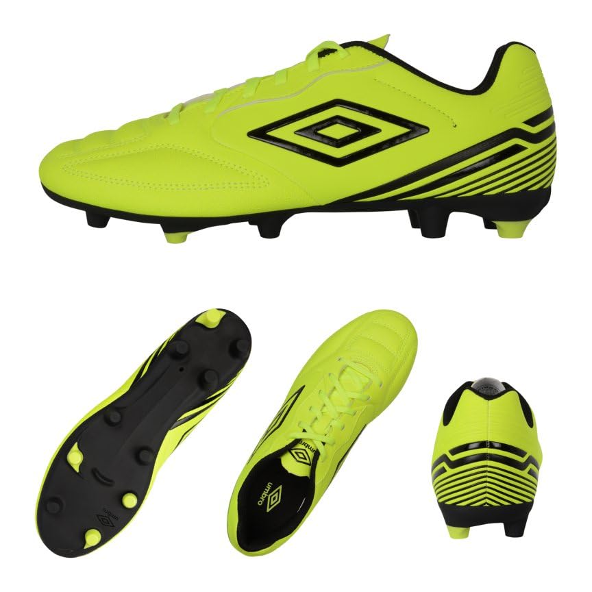 Umbro Men's Classico 13 FG Soccer Cleat, Safety Yellow/Black, 9.5