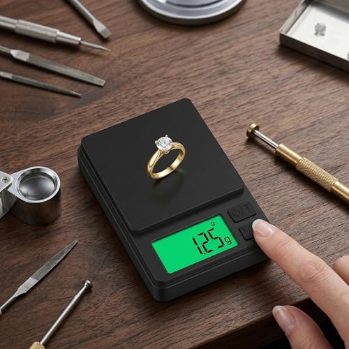 Báscula digital portátil precisión 1000g x 0.01g miniatura 1