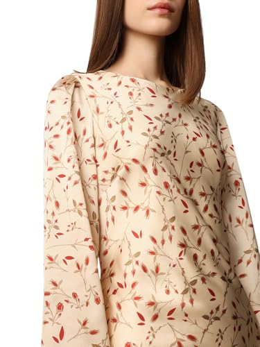 Image of ONLY Women's Floral Print Satin Fit & Flare Mini Dress