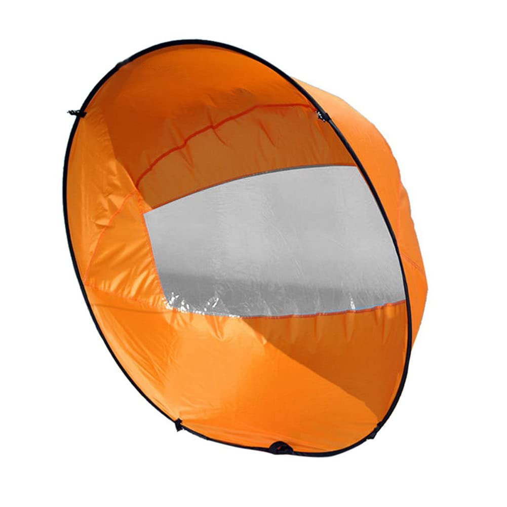 Kajak Windsegel faltbar Kajak Windpaddel tragbares Abgassegel mit klarem Fenster für aufblasbare Bootsbehörden, Pool, Pool, Pool
