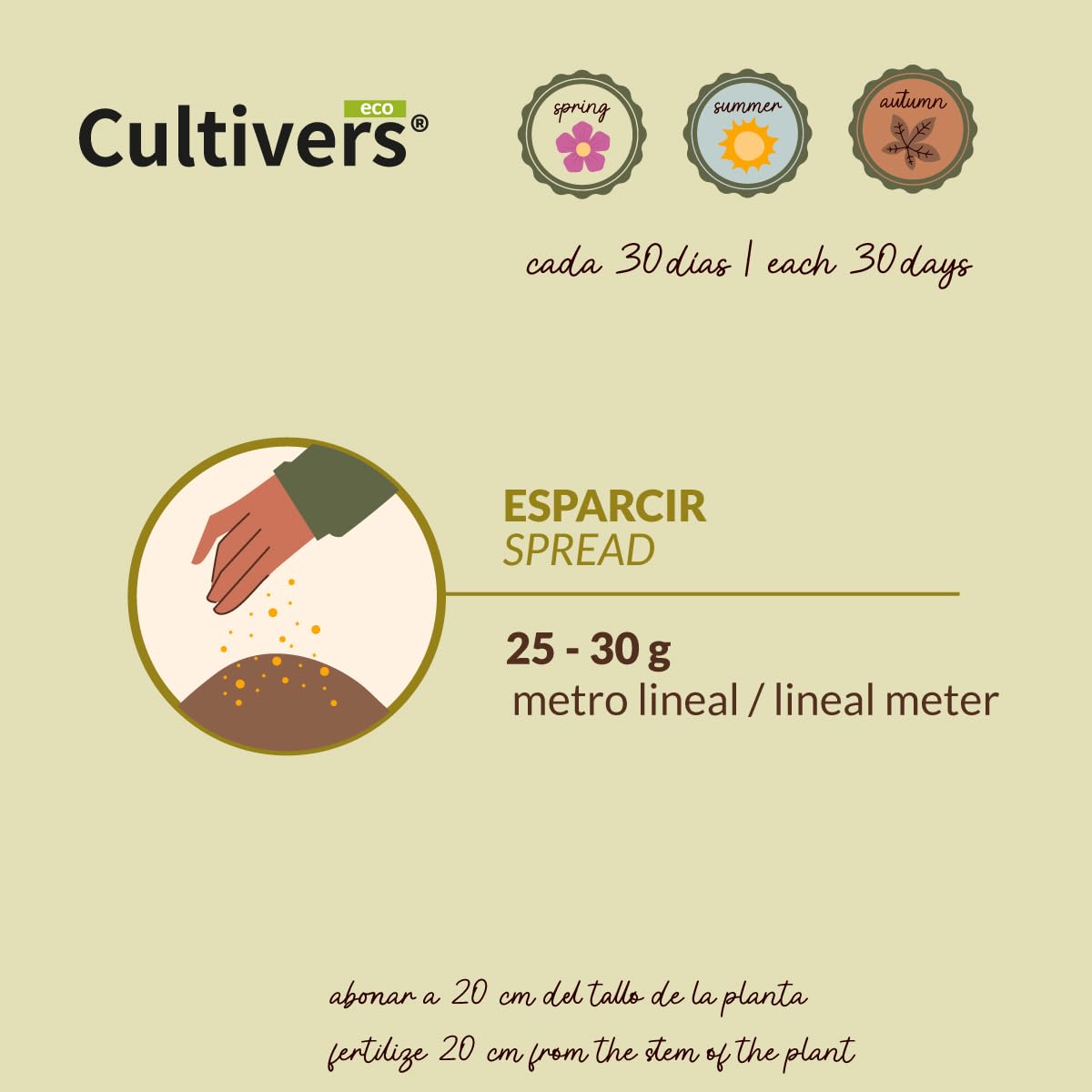 CULTIVERS Fertilizzante Ecologico per conifere e siepi da 5 kg (pini, abeti Rossi, cipressi e tuia). Fertilizzante di Origine Organica e Naturale al 100% con Alta concentrazione di NPK