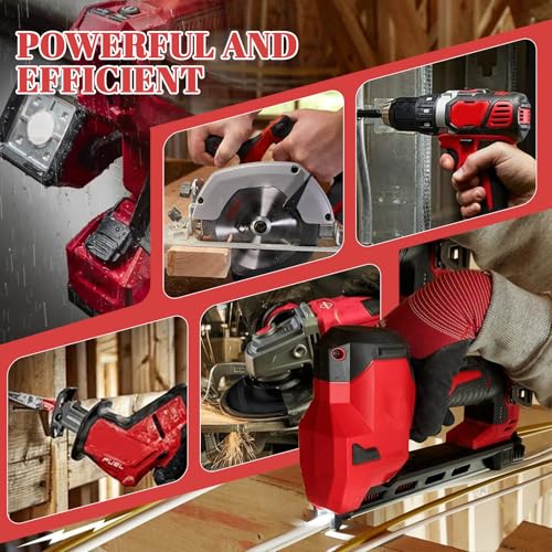Chargeur rapide 18V Powilling pour double batterie Milwaukee M18