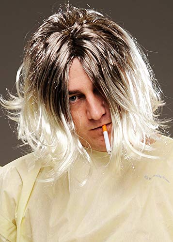Magic Box Mens Kurt Cobain Style Bleach Blonde Grunge Wig