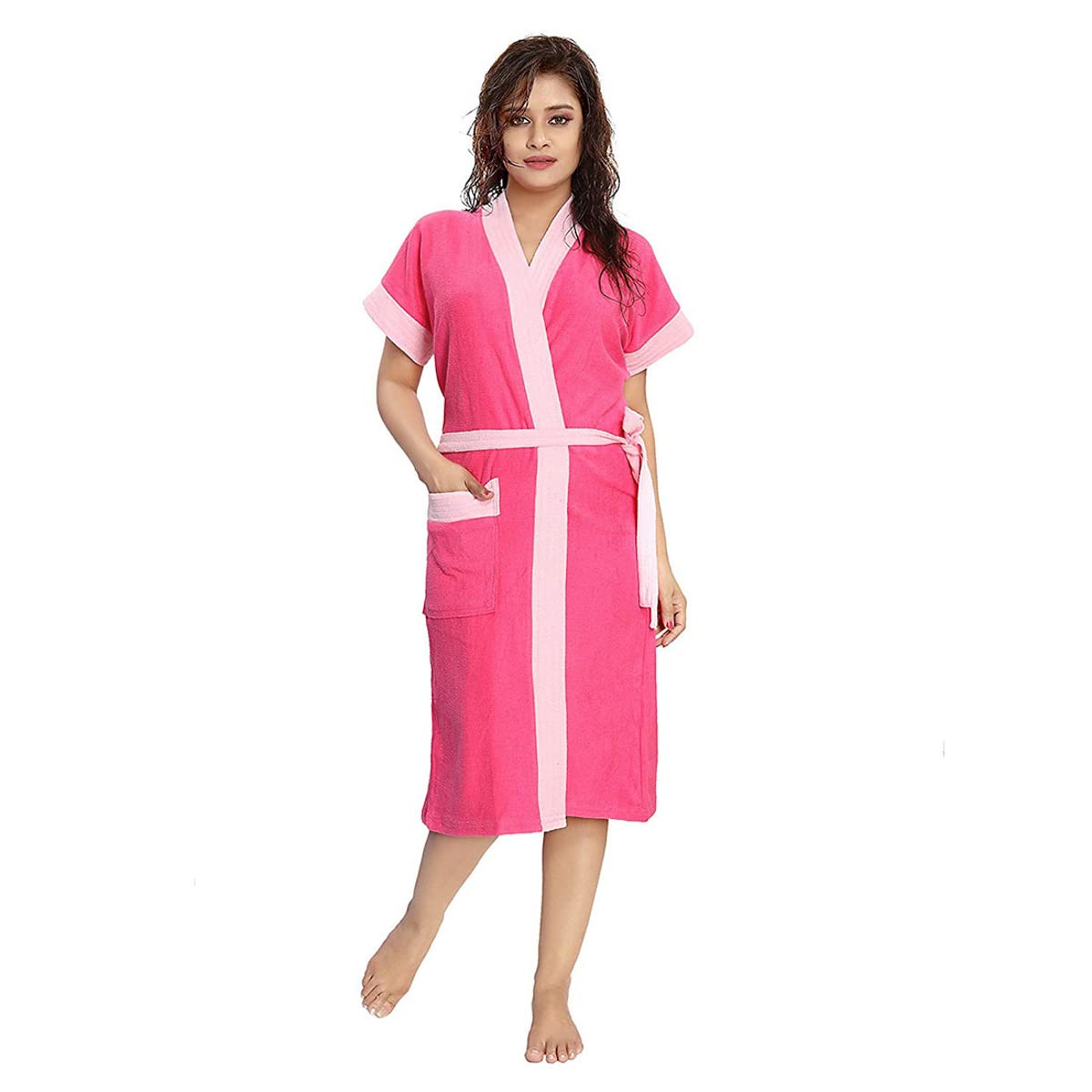 Poorak Terry Bathrobe For Women-image-22