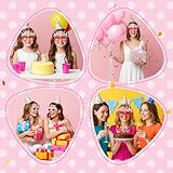 Classicseali 6 Pairs Birthday Glasses, Fun Party Sunglasses for Adults, Sweet Cream Cake Birthday Photo Booth Props, Birthday Sunglasses for Children Adult Birthday Party Gifts,5 Colors - Image 5