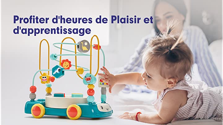 Cubicfun Boulier Labyrinthe Circuit De Motricite Pour Bebe 12 Mois Jeux Educatif Pour Bebe 1 2 3 Ans Fille Garcon Voiture Labyrinthe De Perles Avec Musique Et Lumieres Jouets D Eveil Et 1er Cubicfun Boulier Labyrinthe Circuit De Motricite Pour Bebe 12 Mois Jeux Educatif Pour Bebe 1 2 3 Ans Fille Garcon Voiture Labyrinthe De Perles Avec Musique Et Lumieres Jouets D Eveil Et 1er